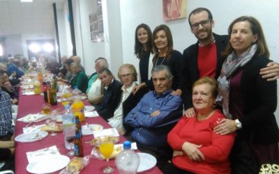 Comida de convivencia para mayores en Cuenca con 160 participantes dentro de “Los jueves de Ocio”