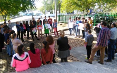 Concentración contra la LOMCE a las puertas del IES Lope de Vega de Fuente Obejuna