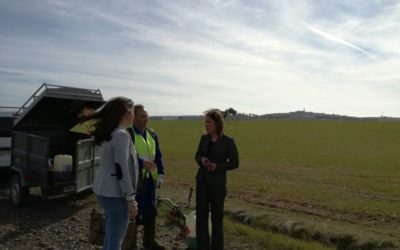 Auxiliadora Pozuelo, Diputada de Medio Ambiente, visita la “Vía Verde” en Fuente Obejuna junto a la Alcaldesa Silvia Mellado