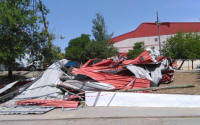 Una tormenta con fuerte viento causa numerosos destrozos en Fuente Obejuna