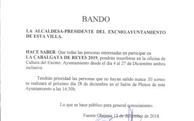 Bando Cabalgata de Reyes 2019