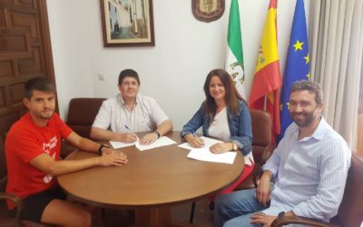 El Ayuntamiento de Fuente Obejuna firma un convenio de colaboración de 7000 Euros con El CD Futbol Base Mellaria 