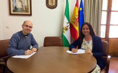 Firmado el Convenio de colaboración del Ayuntamiento de Fuente Obejuna con la Residencia de Ancianos los Ángeles que asciende a 5000 Euros