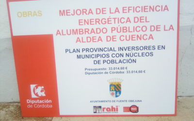 Recepción por parte del Ayuntamiento de las obras para la mejora de la eficiencia energética del alumbrado público de la aldea de Cuenca