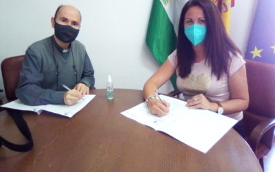 Silvia Mellado firma un nuevo convenio de colaboración del Ayuntamiento con la Residencia de Ancianos Los Ángeles valorado en 5000 Euros