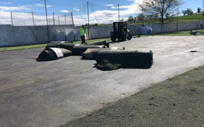 Comenzaron las obras de mejora del campo de futbol municipal en Fuente Obejuna