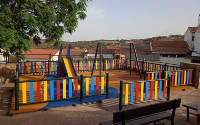 El Ayuntamiento de Fuente Obejuna recepciona obras de renovación de parques infantiles en aldeas melarienses y la primera fase de acondicionamiento de edificación en Cañada del Gamo.