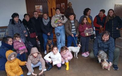 Bendición de animales 2024 en Fuente Obejuna para conmemorar la festividad de San Antón